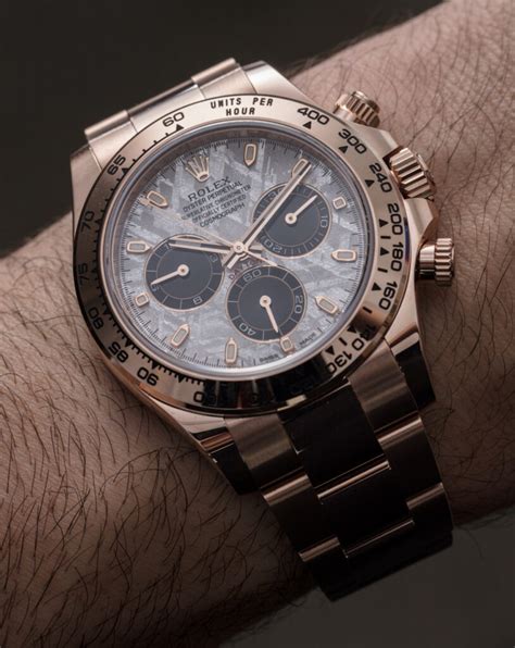 rolex platinum meteorite|rolex meteorite dial price.